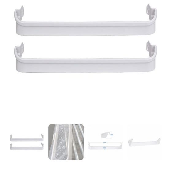 Frigidaire/Kenmore Refrigerator Door Bin Shelf Set (2-pack), White, Replaces 240338001
