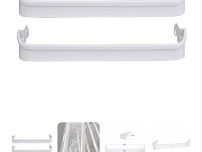Frigidaire/Kenmore Refrigerator Door Bin Shelf Set (2-pack), White, Replaces 240338001