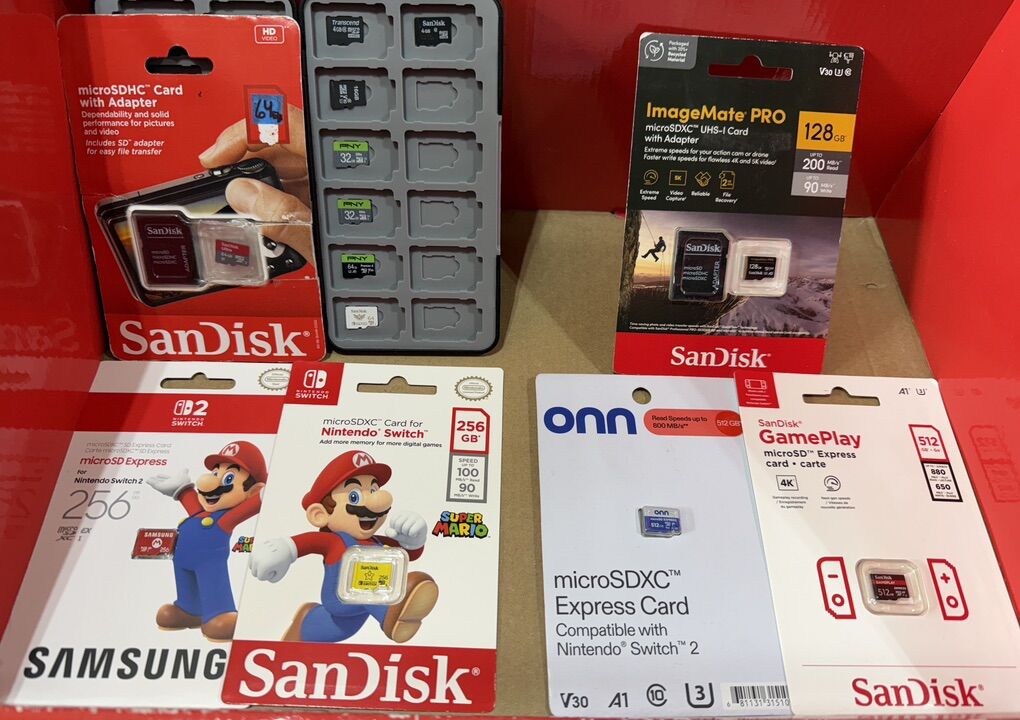 512GB-4GB microSDXC EXPRESS MEMORY CARDS SANDISK