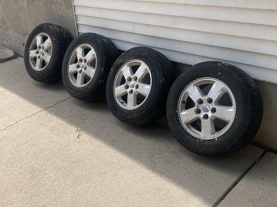 FREE Set of 4 Jeep Factory Silver Alloy Wheels. No curb hits