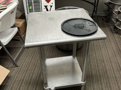 Stainless Steel Commercial Prep Table - 24"x24"x34"