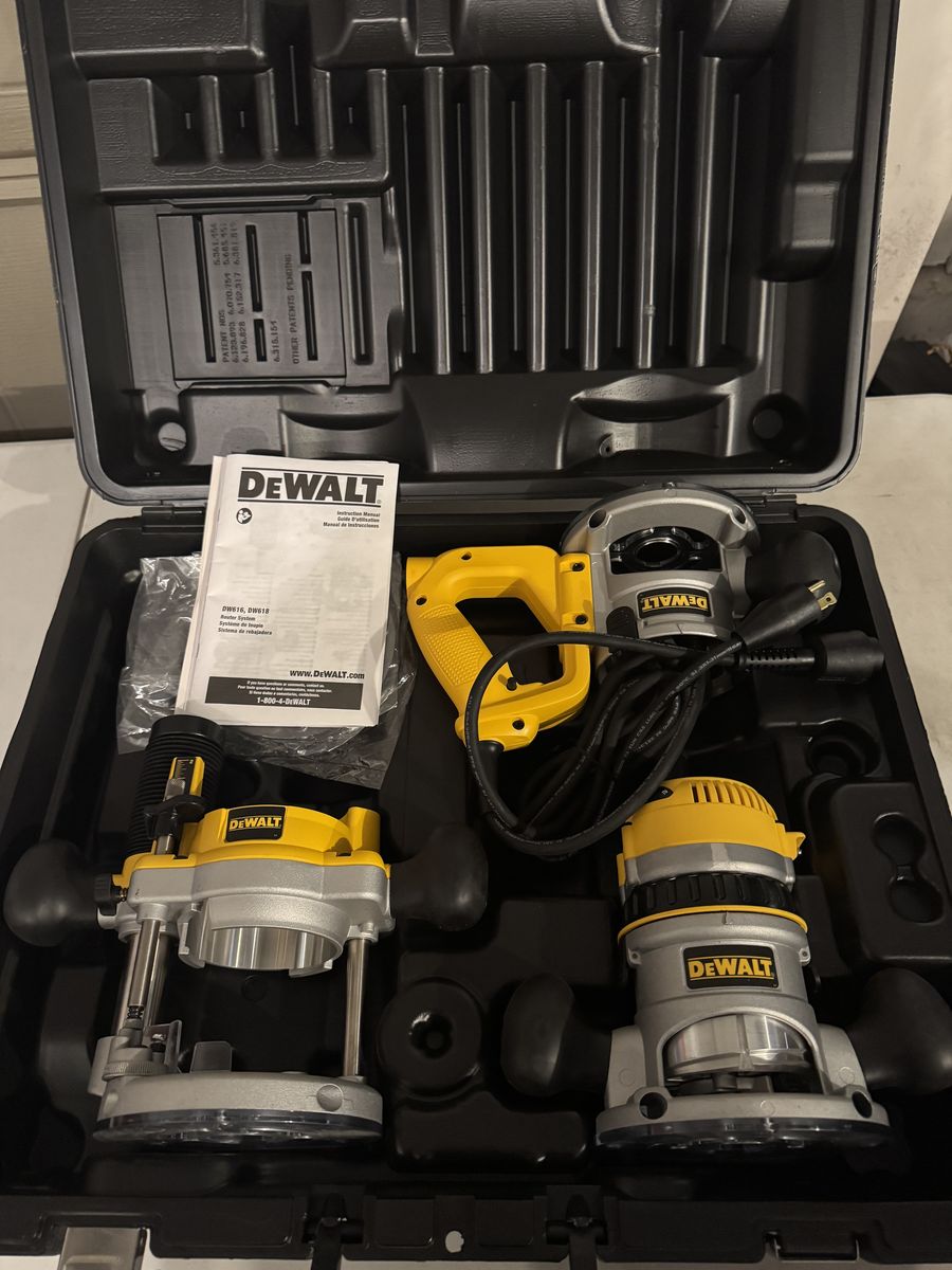 Dewalt DW618 Three Base Router Kit