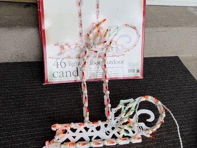Vintage 46 Light Indoor Outdoor Candle Window Decoration with Box
