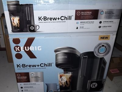 Keurig K-Brew+Chill Single Serve Hot & Cold Coffee Maker - Multistream, Quickchill, 70oz Black