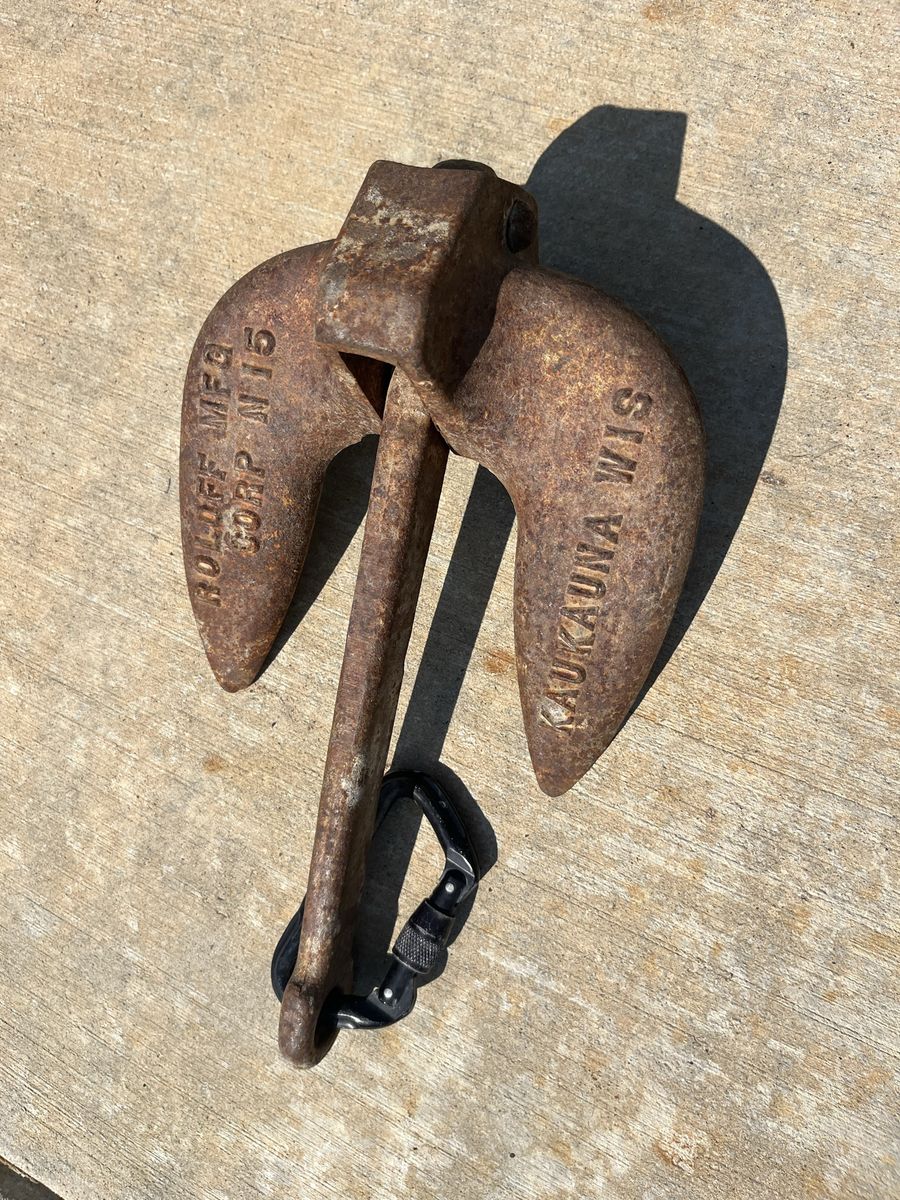 15 pound metal Navy boat anchor