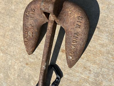 15 pound metal Navy boat anchor