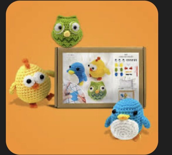 3-pattern Beginner Crochet Kit