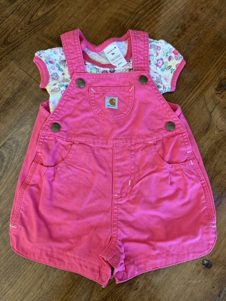Vintage Carhartt Baby Girl Set 9 Month New!
