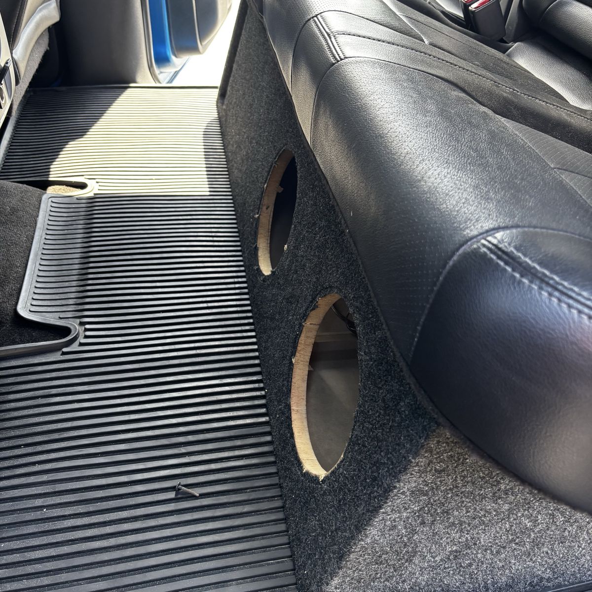 Dual 8” vented ported under seat f150 subwoofer box