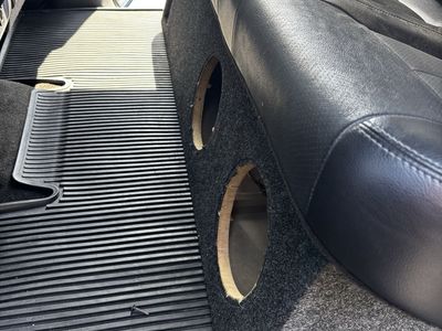 Dual 8” vented ported under seat f150 subwoofer box