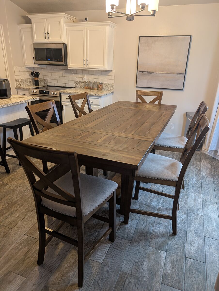 Ashley Dining table with 6 chairs