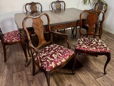 Vintage Mid-Century French Provincial Dining w/ Self-Storing Butterfly Leaves