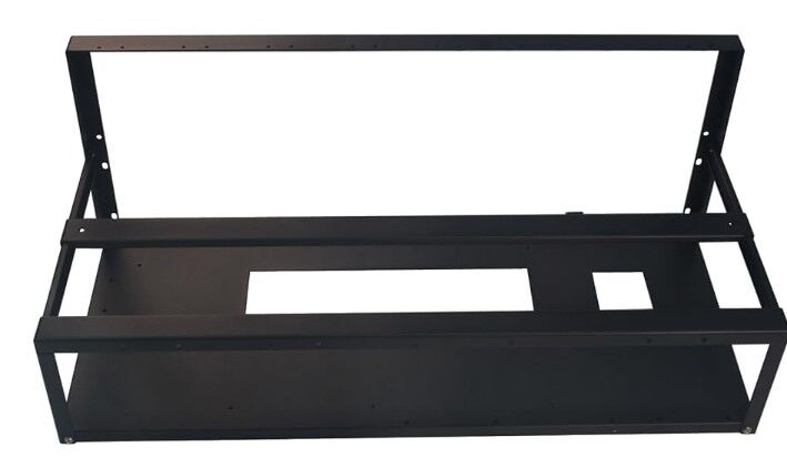 Mining Frame Rig Up to 8 GPU, Steel Open Air Mining Rig Frame Kit for Bitcoin Ethereum ZCash Crypto Coin