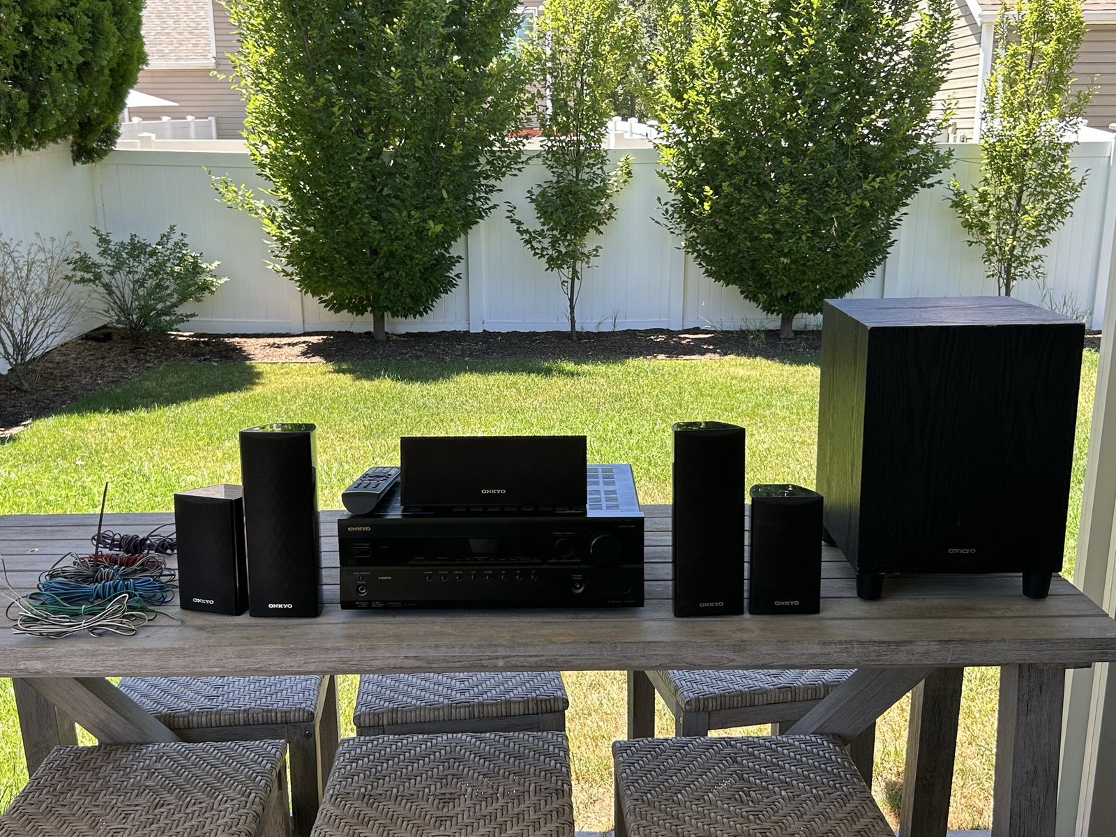 Onkyo 5.1 Home Theater Surround Sound System - Complete Bundle (HT-R370)
