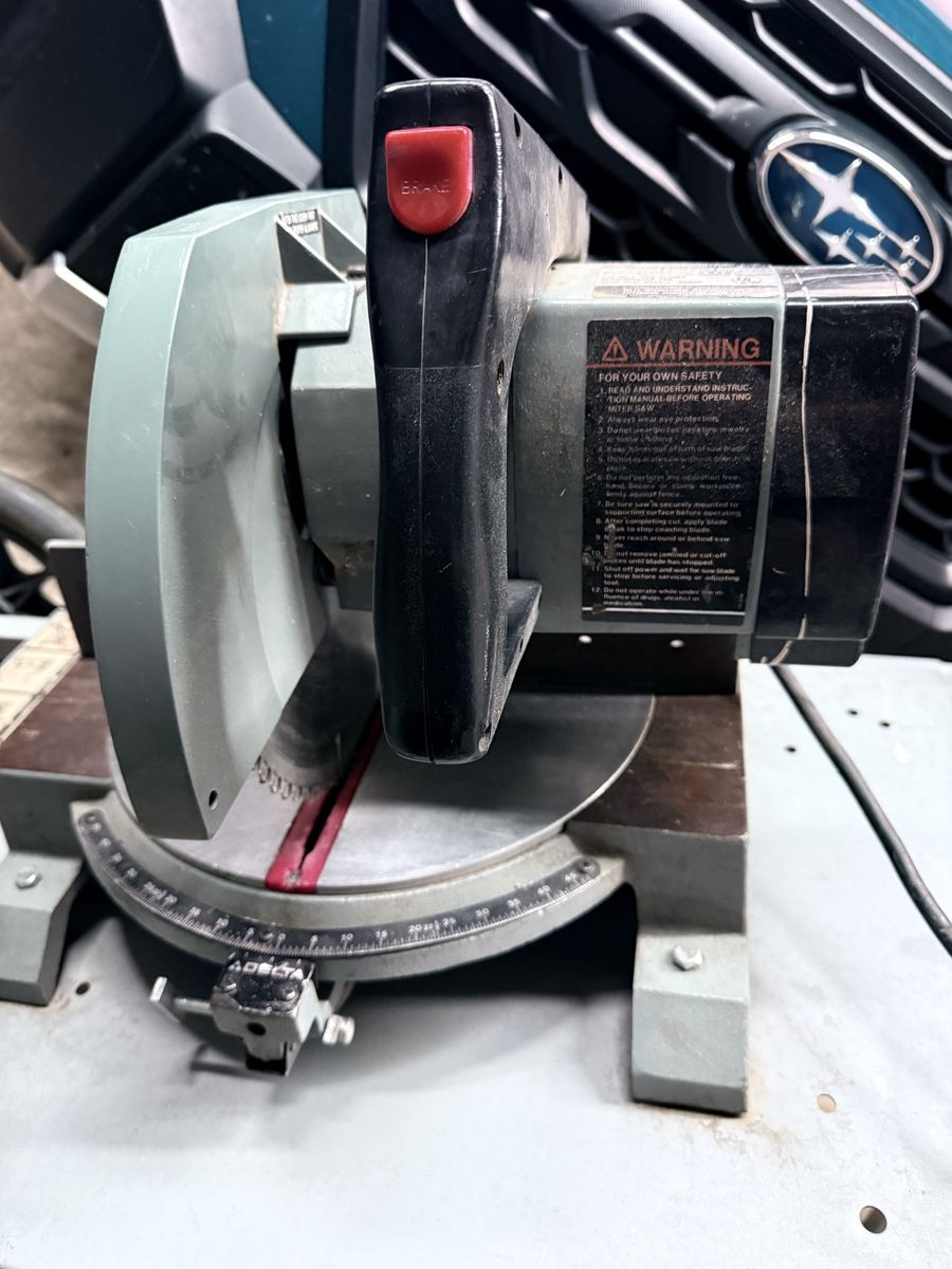 10” Delta miter saw with Ridgid stand