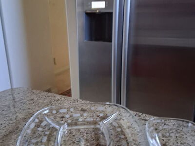 Glass Divided Snack Tray