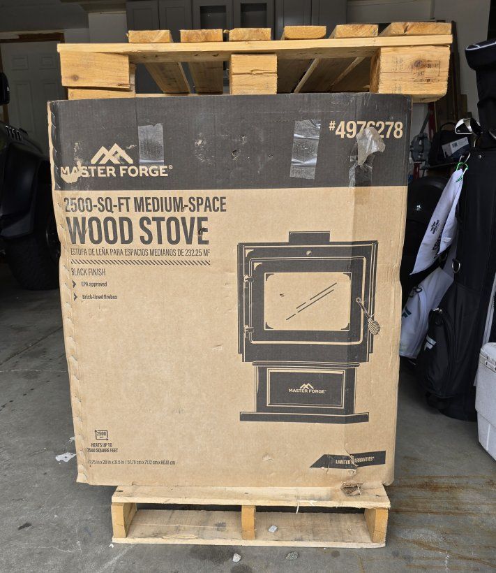Master Forge wood fireplace