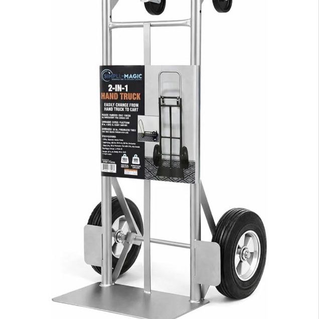 SIMPLI-Magic 2-in-1 Convertible Hand Truck & Dolly - 800 lb Capacity