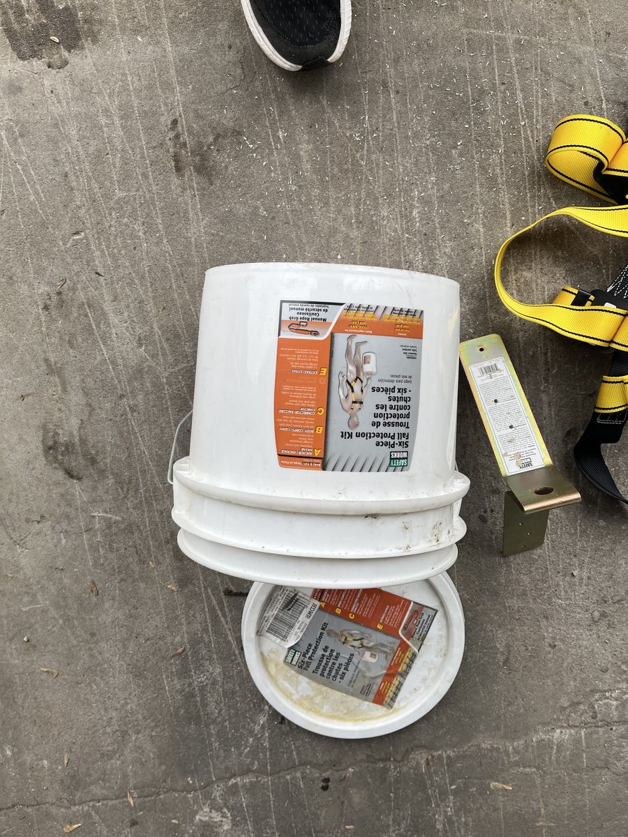6 pc. fall protection kit/harness