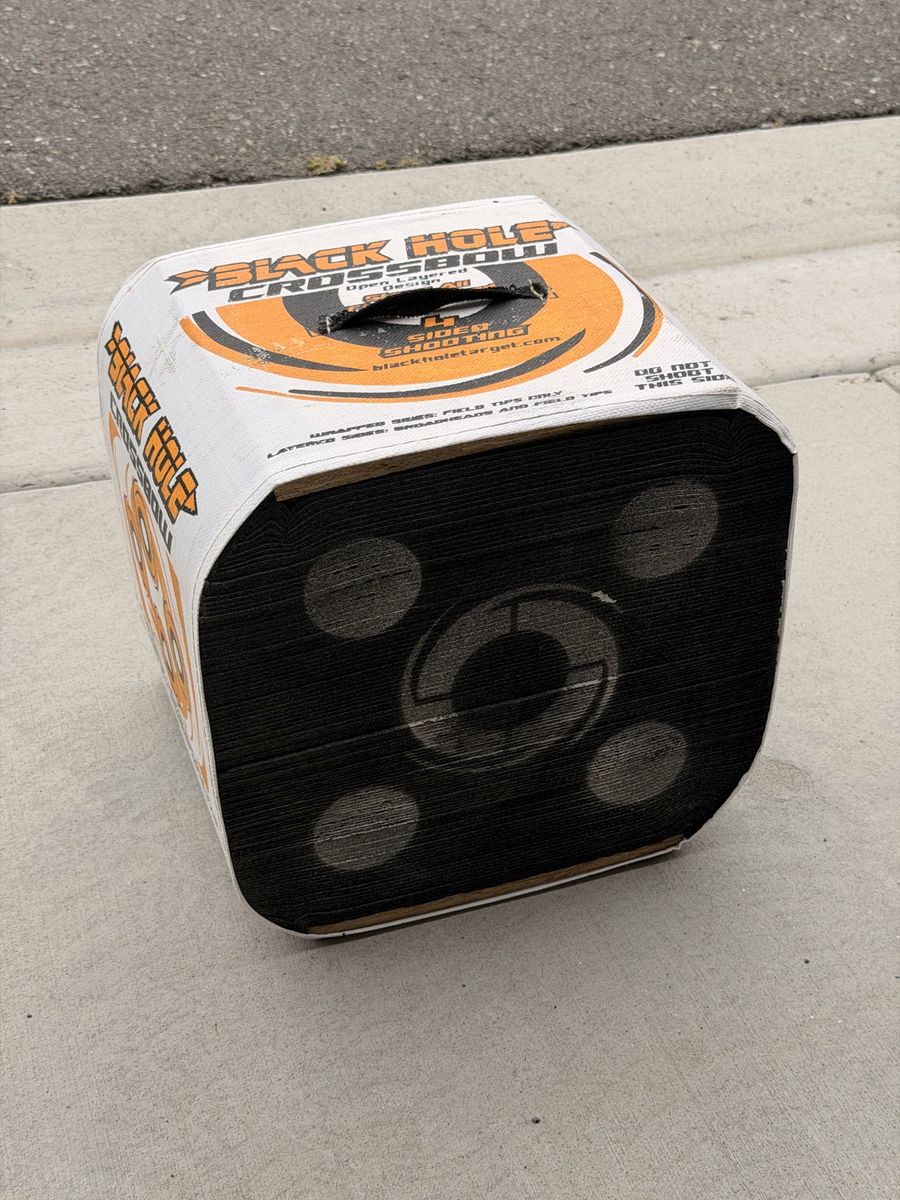 Black Hole Crossbow 4-Sided Archery Target - Open Layered Design