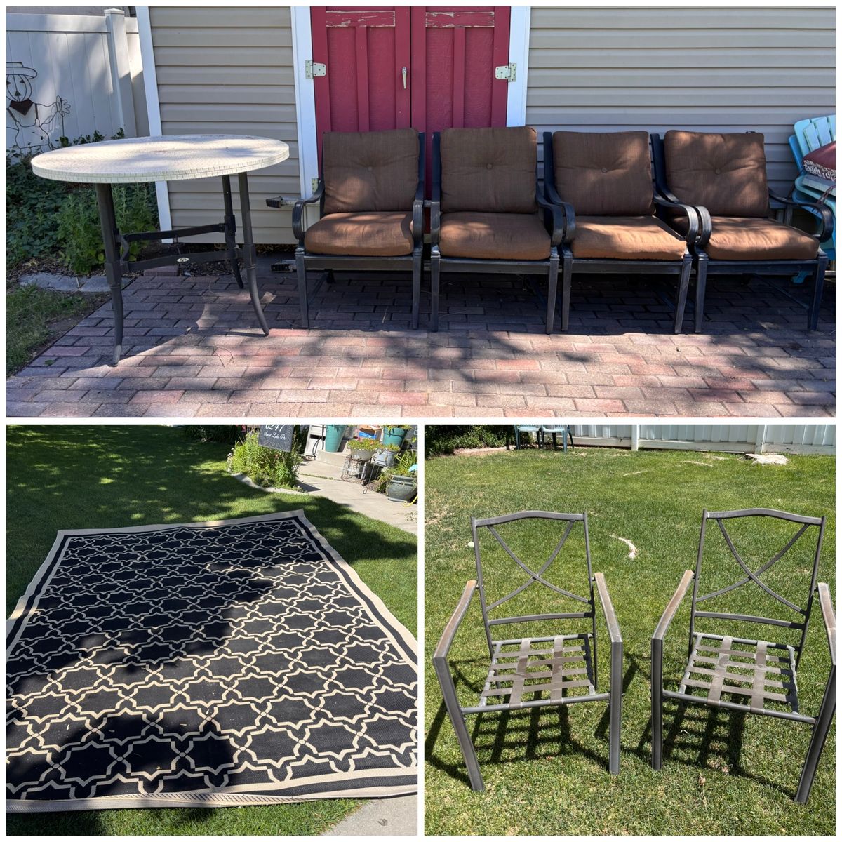 Lots of great patio furniture for sale! See description