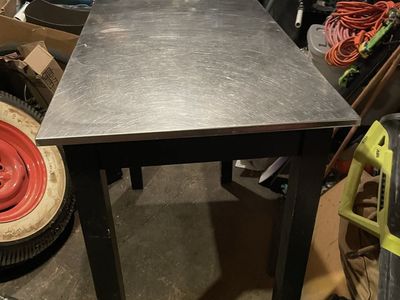 36 Inch Tall stAinless Steel Table