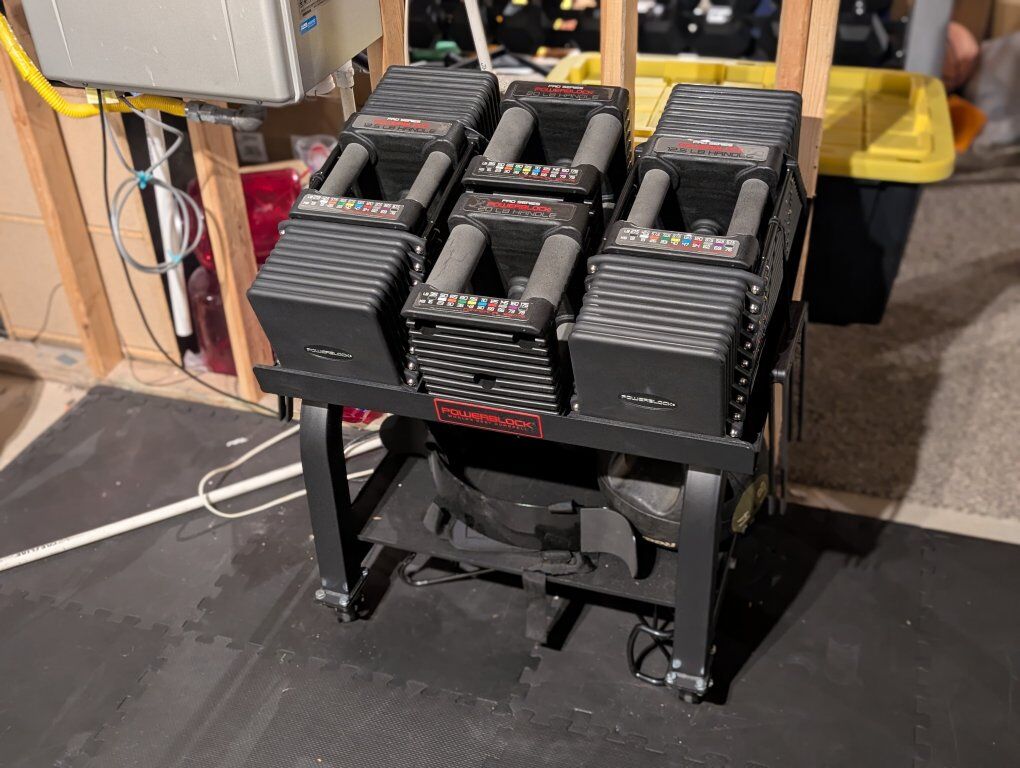 Powerblock Commercial Pro 175 lbs Dumbbells Stand