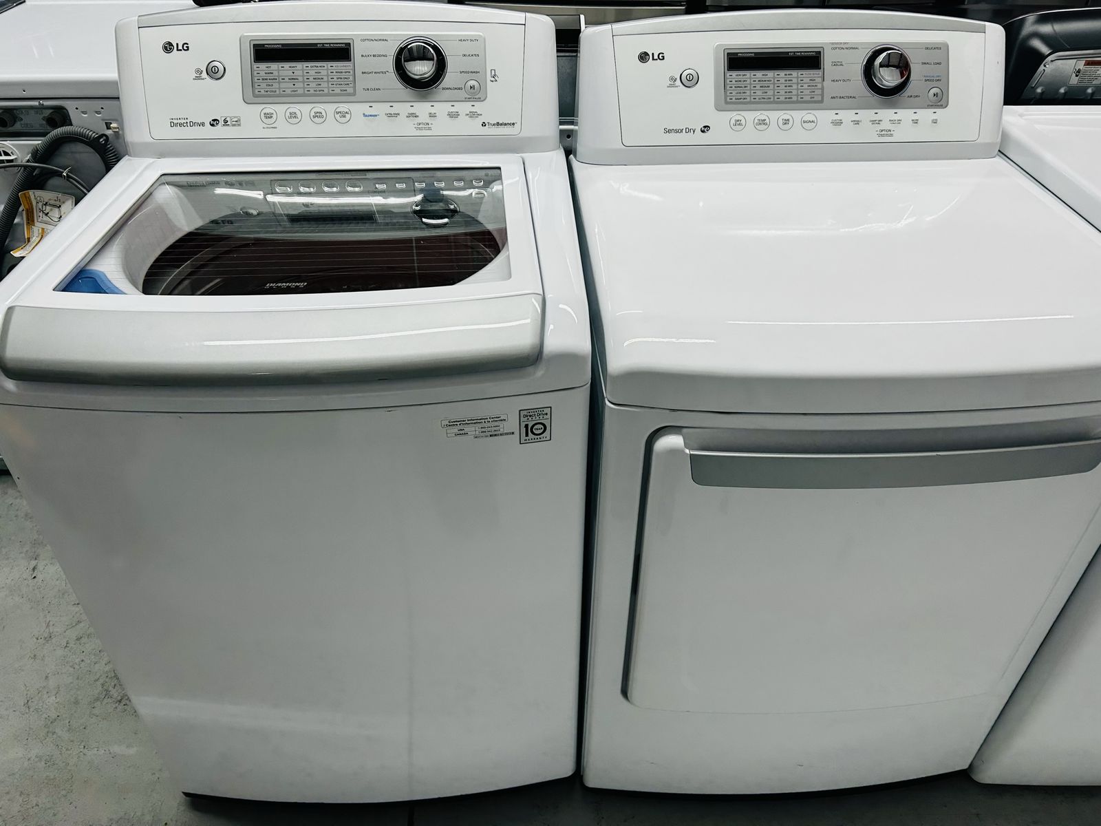 Lg Electric Top Load Set
