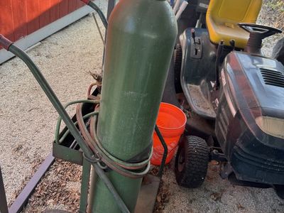 Cutting Torch With Cart And Bottles