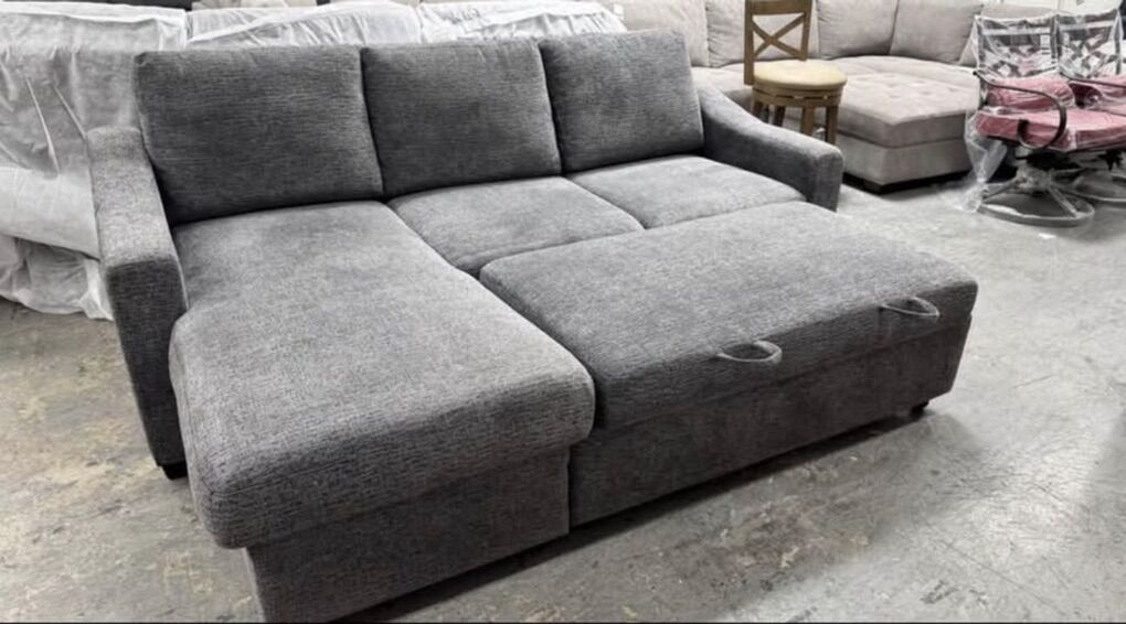Sofa Sectional Fabric Storage Chaise