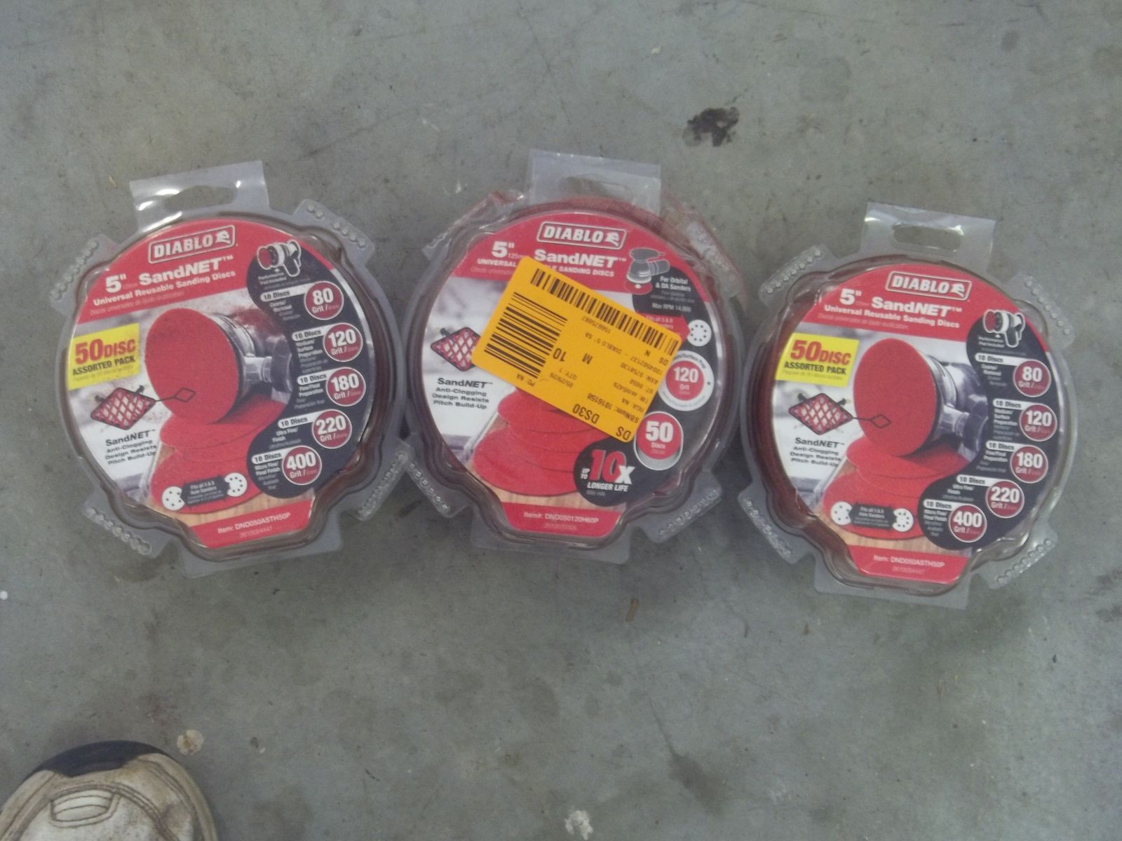 Diablo 5" Sandnet 50 pack
