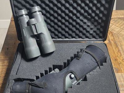 Vortex Combo Razor 12x50 UHD Binos, Razor 1st Gen 20x60x85 Angled Spotting Scope