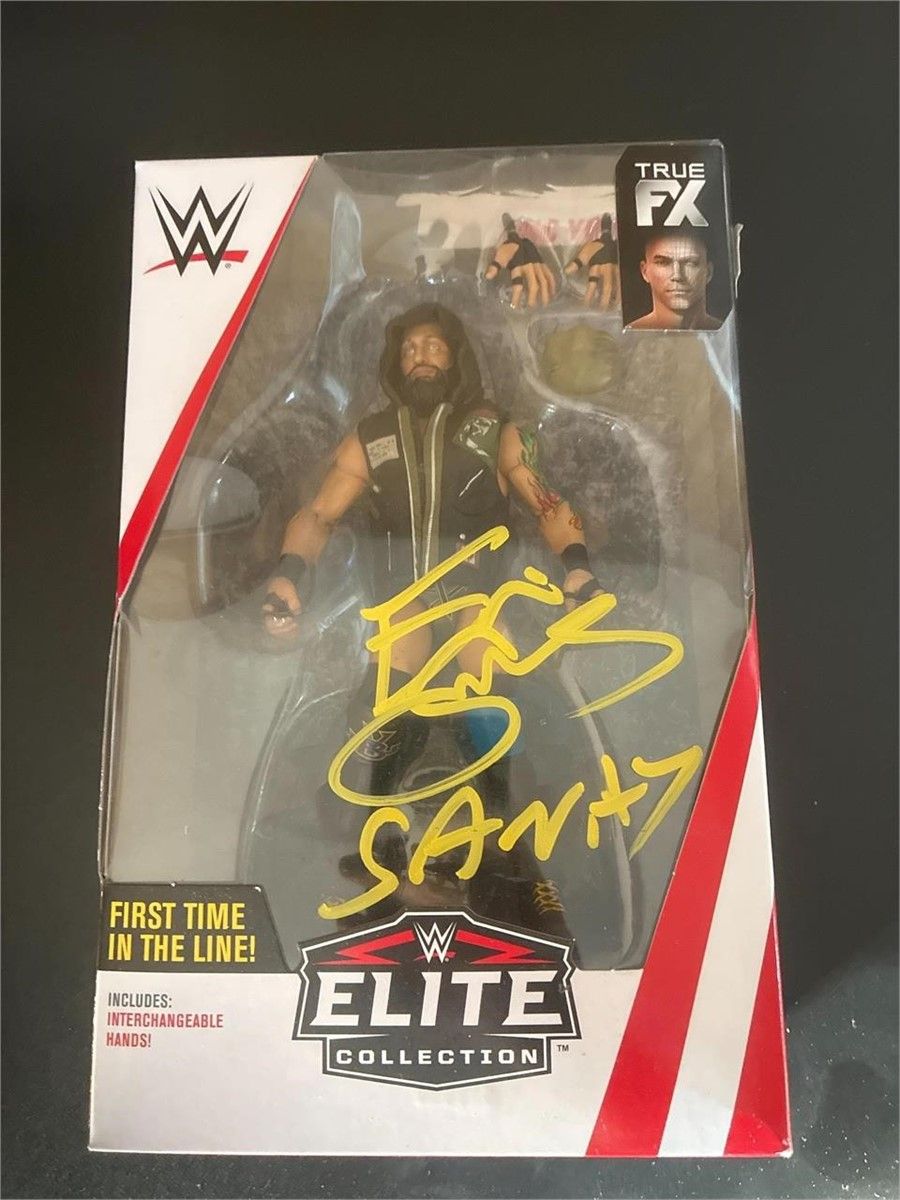 WWE Eric Young Action Figure Series 65 Certified Autograph W Elite Collection-New In Original Box!!!
