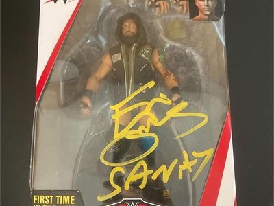 WWE Eric Young Action Figure Series 65 Certified Autograph W Elite Collection-New In Original Box!!!