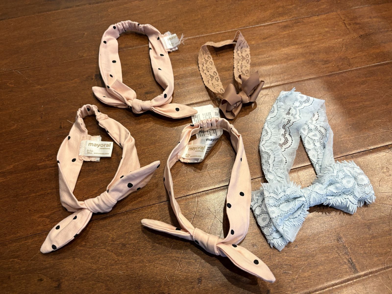 5 New Baby Headbands Different Ages