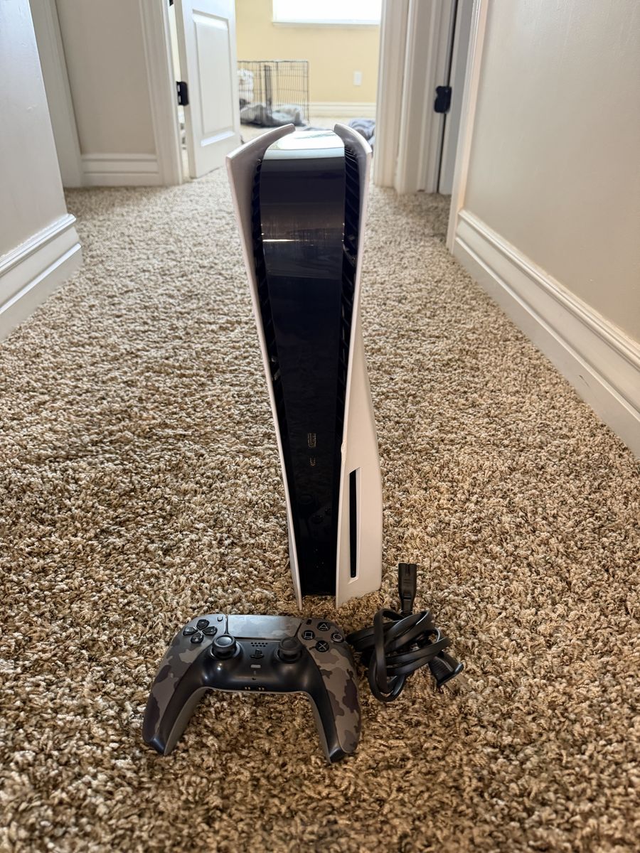 Sony PlayStation 5 Console with Camouflage DualSense Wireless Controller and Power Cable