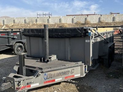 7x14 Diamond C LPT 208 Dump Trailer - 32" Sides - 18K GVWR - 18 Ply Tire Upgrade, Board Brackets, Hydraulic Jack(s), Long Arm