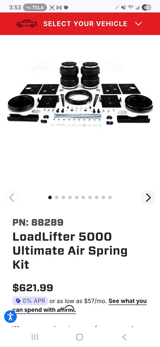 Brand New AirLift 5000 Ultimate for Dodge Ram 1500, yrs 2022 to 2026