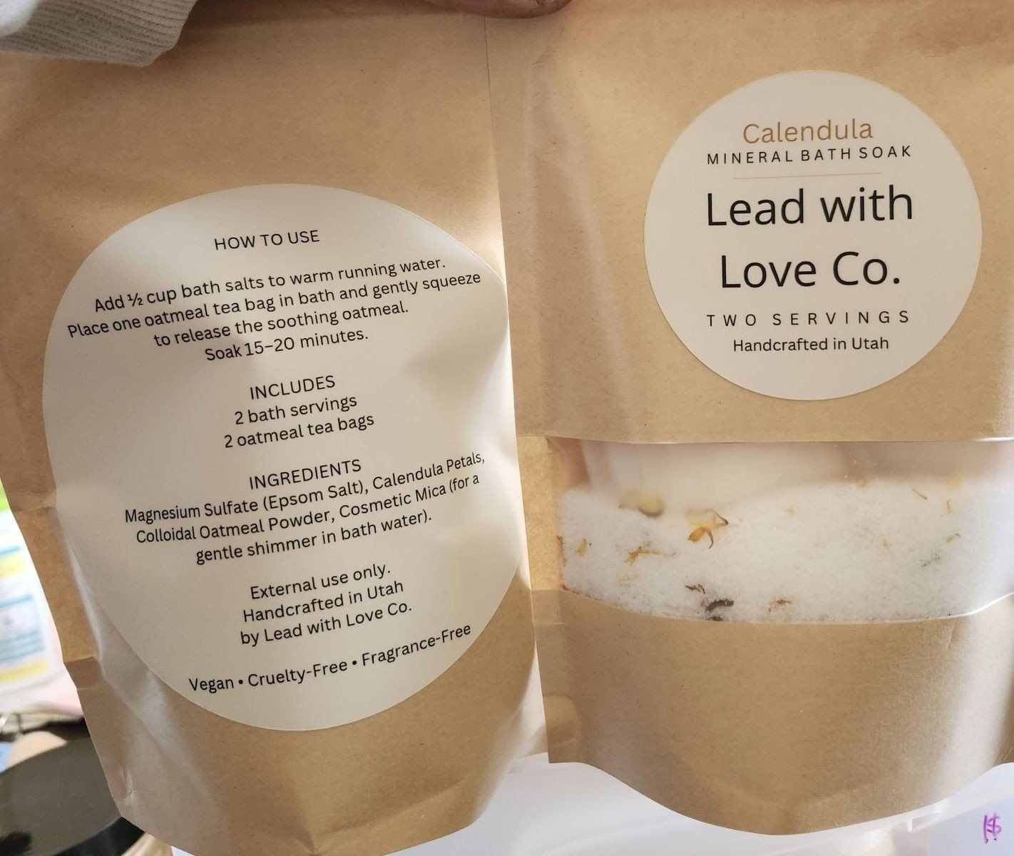 Calendula Mineral Bath Soak – 2 Handcrafted Baths