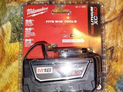 Milwaukee M18 REDLITHIUM XC5.0 Extended Capacity Battery Pack - New in Package