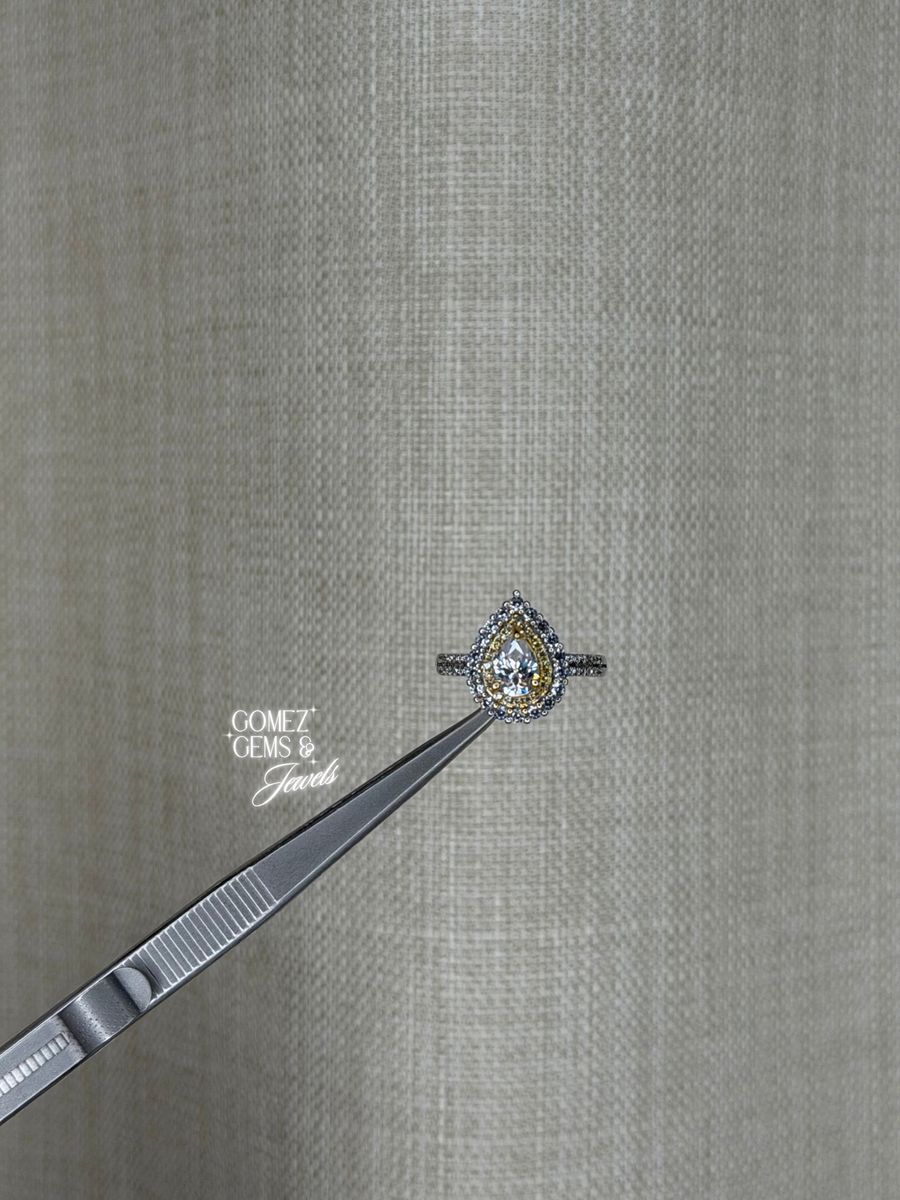 Platinum Moissanite Ring