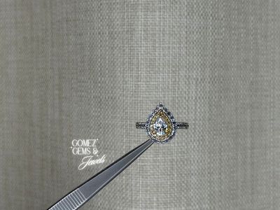 Platinum Moissanite Ring