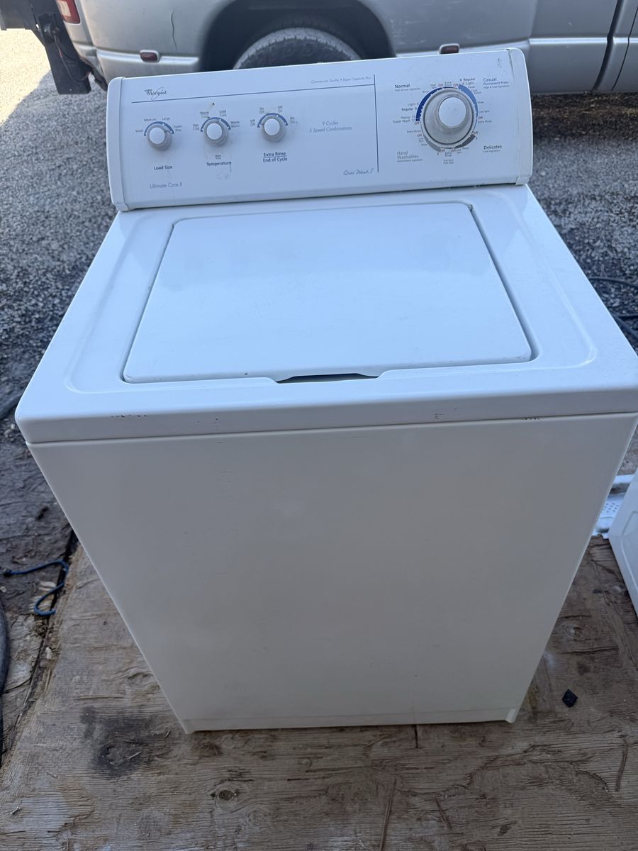 Whirlpool Ultimate Care II Top Load Washing Machine - White, 9 Cycles, 2-Speed