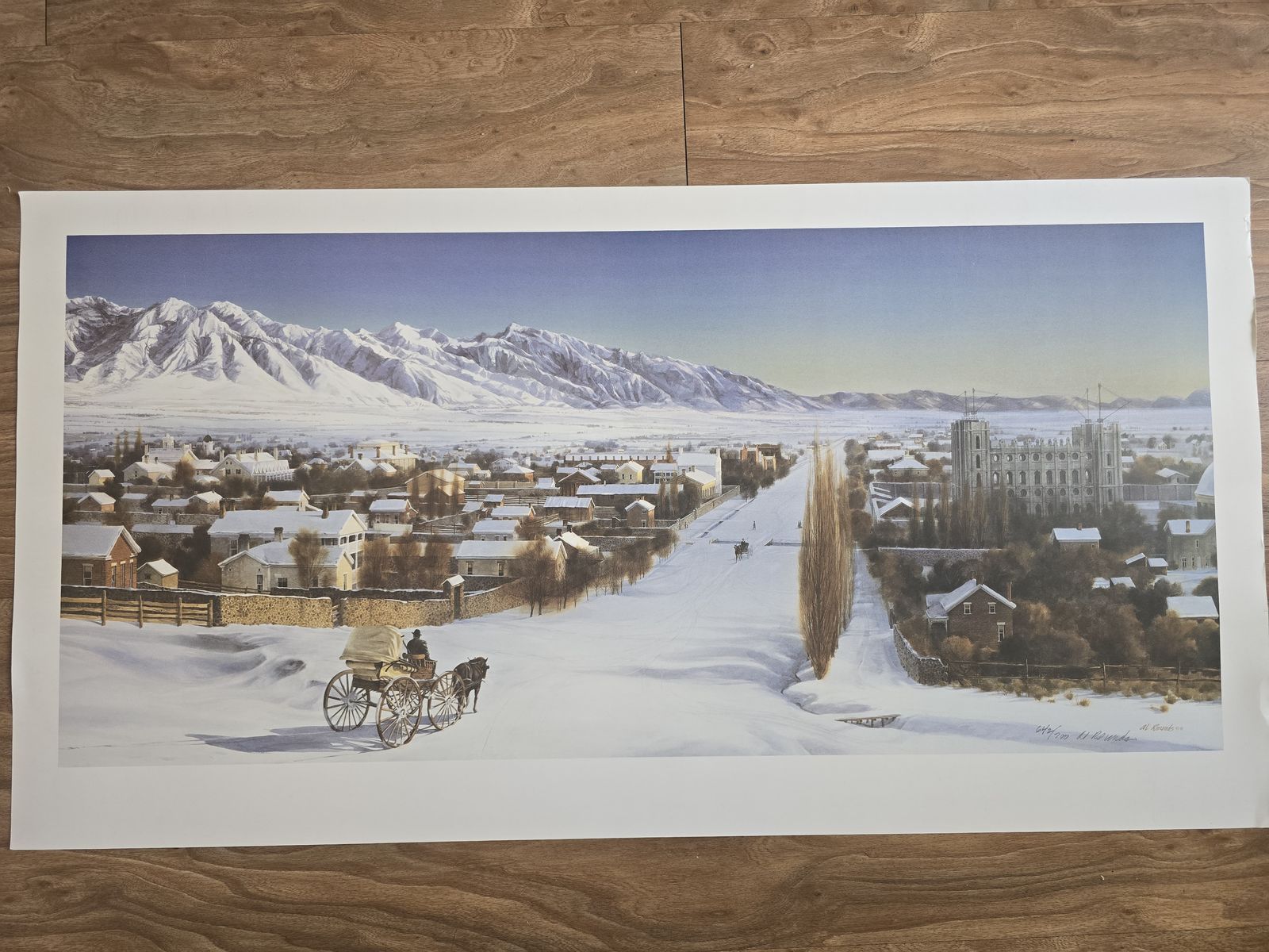 Al Rounds -View from Main Christmas (singed and numbered)