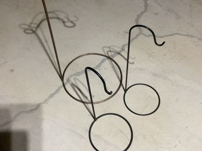 Floor stand hooks