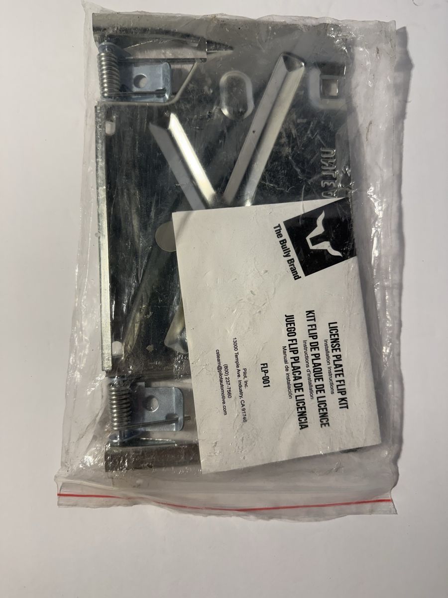 New Bully License Plate Flip Kit