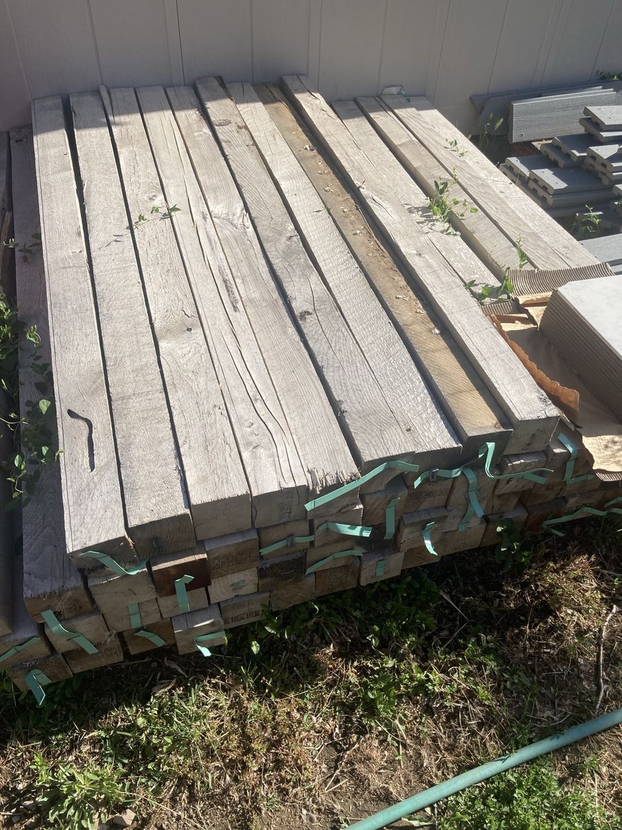 40 plus 4x4x6 rough cut untreated boards