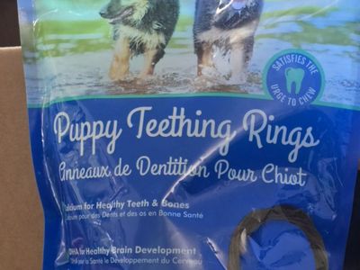 Automatic 5-Meal Pet Feeder and N-Bone Puppy Teething Rings