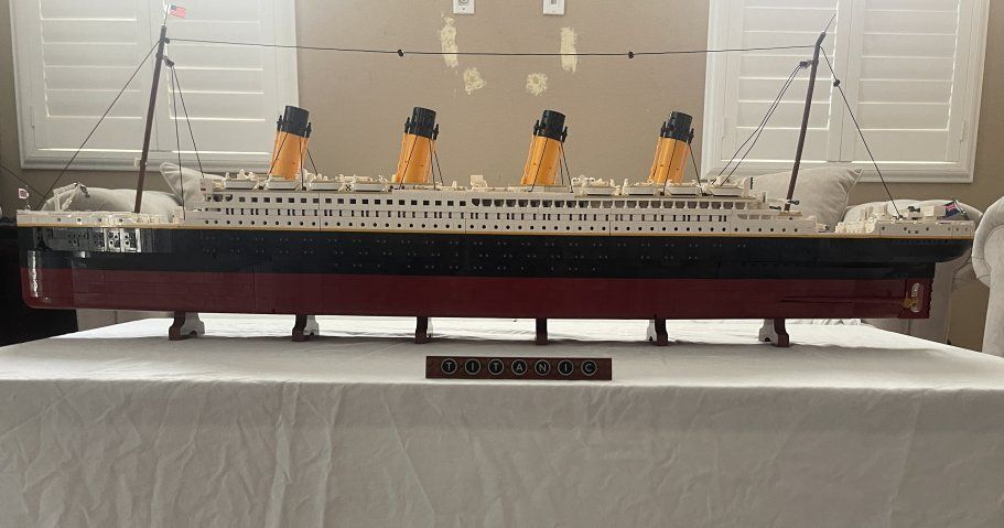 LEGO Titanic Set 10250 Assembled Model with Instruction Manuals