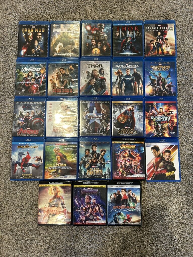 Marvel MCU Infinity Saga Blu-Ray (Phase 1-3)